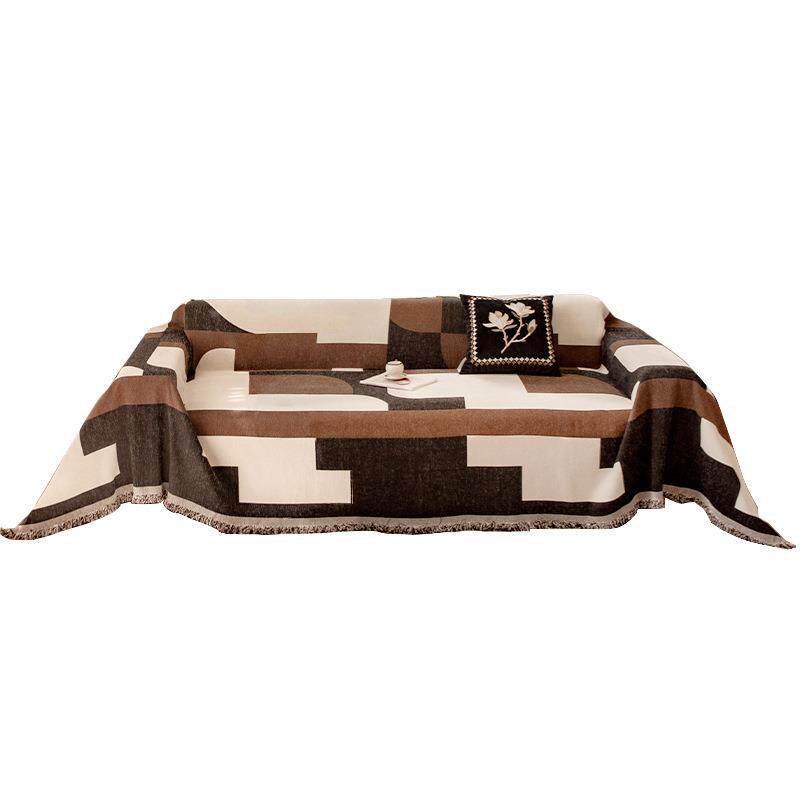 高级感雪尼尔沙发盖布巾四季通用防猫抓2026新款防滑沙发套罩盖毯