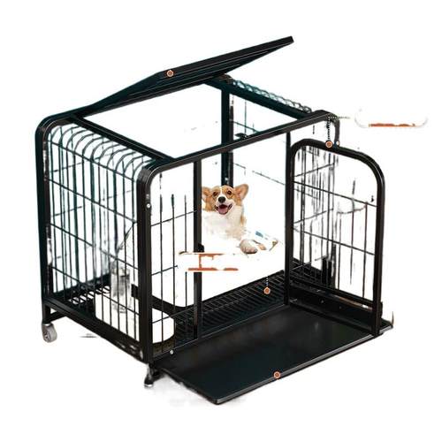 狗笼子小型犬中大型犬带厕所家用加粗加固泰迪比熊金毛柯基宠物笼