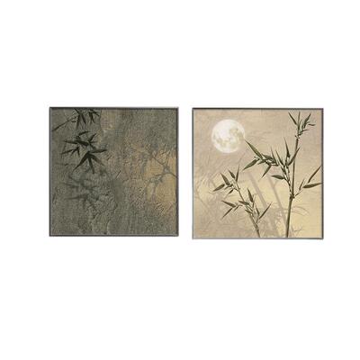 新中式客厅竹子竹影装饰画禅意沙发背景画高级感茶室装饰画挂画