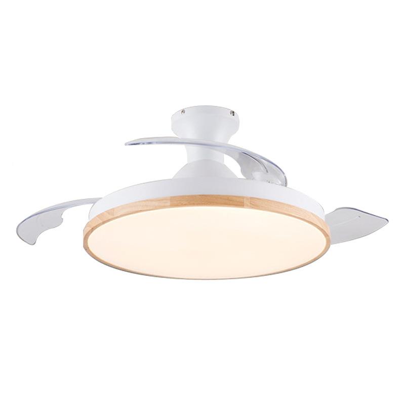 隐形扇吊灯客厅卧简室餐厅ABS能电风扇风灯约智家用变频吊扇灯