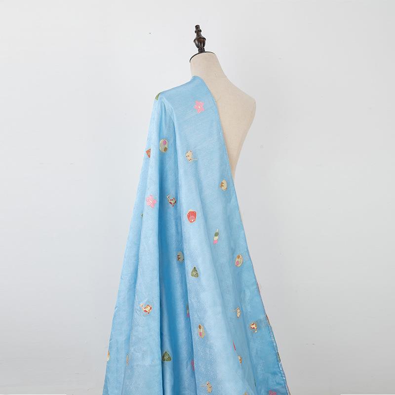 织甲缎汉服锦比织金马面裙口金道袍明JHP制汉服包上袄布料