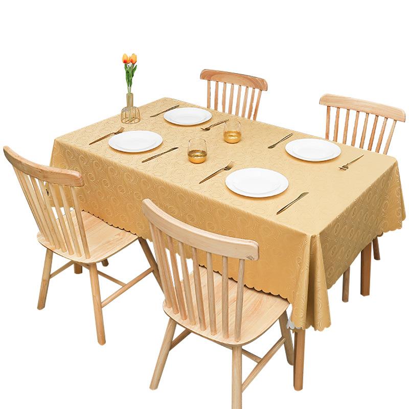 简约防PU防水防油烫免桌洗桌滑布餐布p002防vc家用茶几台布长方形