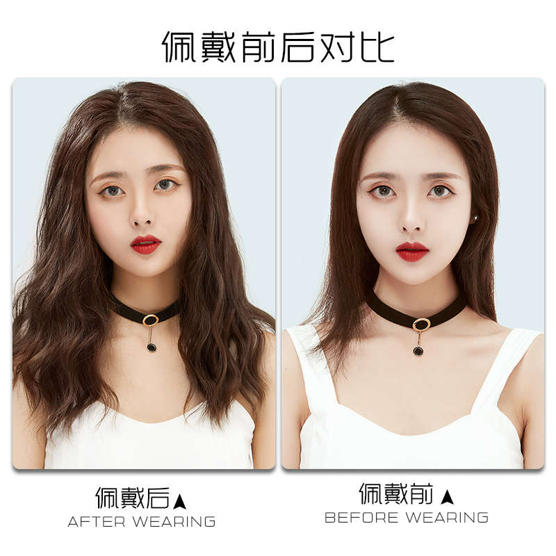 假发片女蓬松增发量三片式假发长发卷发大波浪仿真真发无痕接发