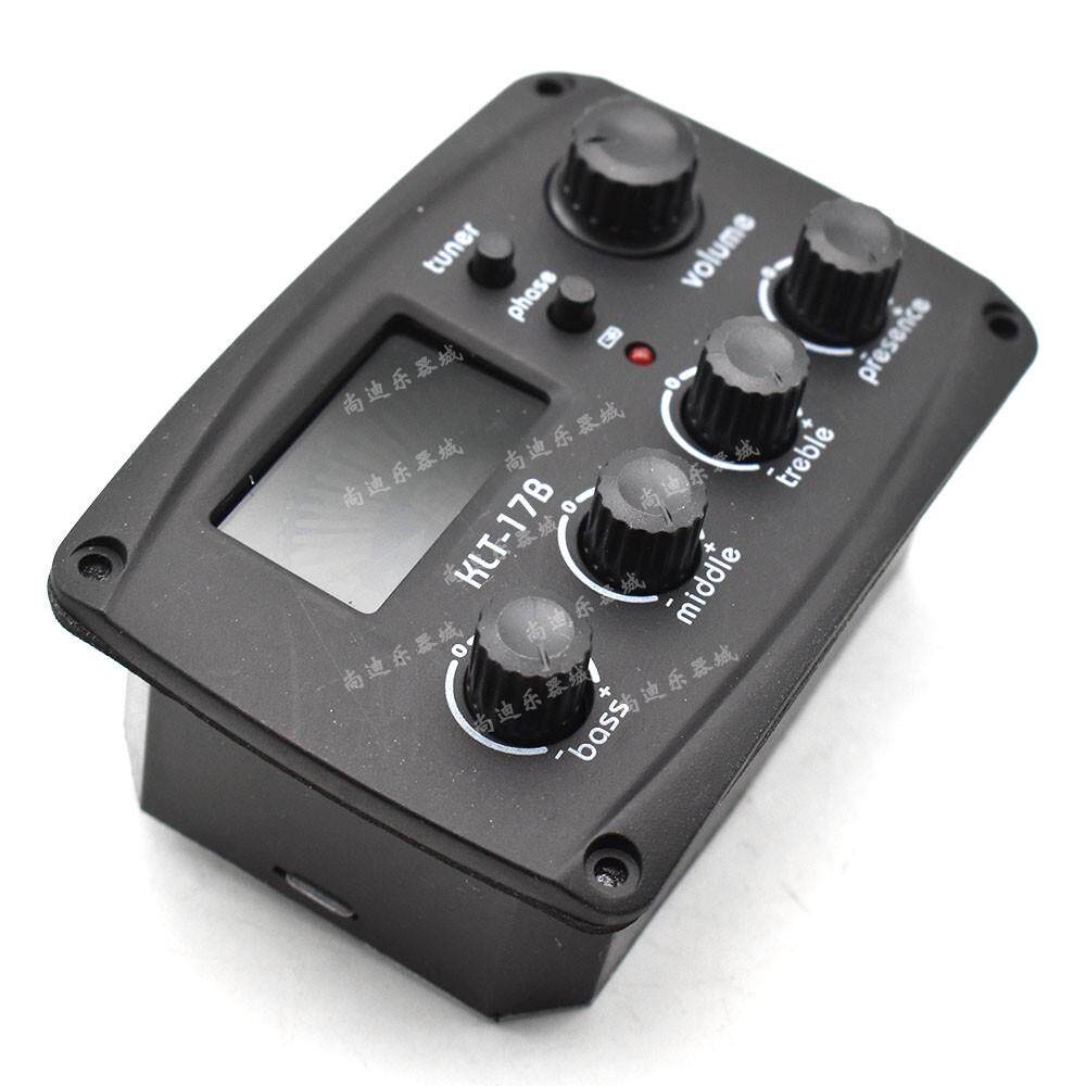 包邮民谣吉他klt-17b四段拾音器 十二平均律eq电箱琴均衡器调节