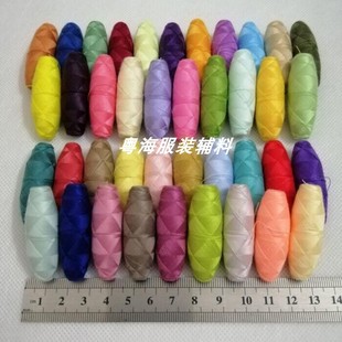 50色涤纶2股彩色细线手缝家用手工窜珠工艺小卷针线迷你补缝纫线