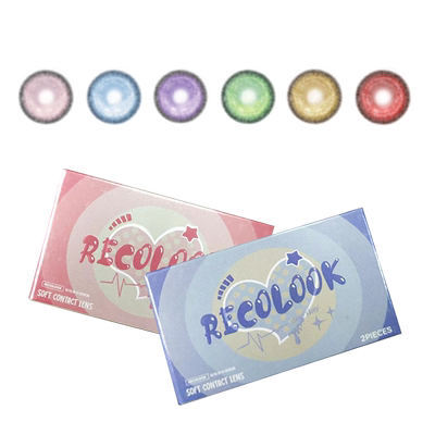 RECOLOOK美瞳COS片网纱微遮款锦鲤之梦幻海下蛊尾蝶传说半年抛