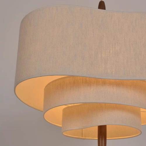 法式中古吊灯客厅主灯卧室餐厅复古奶油风设计师创意艺术布艺灯罩