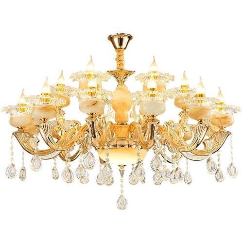 欧式奢华水晶客厅吊灯卧室饭厅美容院灯具创意酒店吊灯