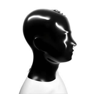 厂家直供2D乳胶头套不带拉链 带拉链乳胶头套BDSM禁锢乳胶衣latex