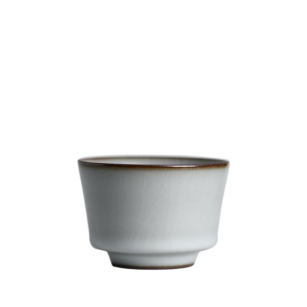 景德镇原矿玛瑙入釉纯手工汝窑茶杯开片可养杯陶瓷功夫茶具品茗杯
