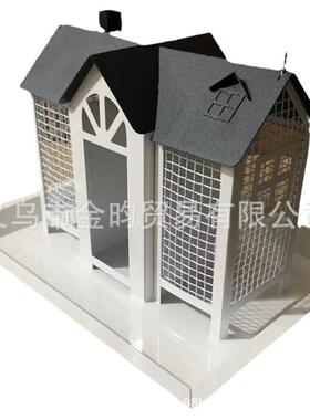 新款千房子创秋YS-062鸟意金属鸟庭院蜂屋鸟松鼠喂器户外悬挂摆件