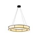 店灯餐厅吊灯新中式 饭包厢餐桌圆形复布艺灯酒店764宴会古厅餐饮