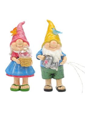 田园风小矮人摆件户外庭院草坪灯园艺装饰品创意礼品雕塑摆设