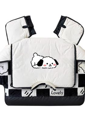 2绒025爆款动车挡风被冬季477可爱加电加瓶厚皮料防水防寒电车防