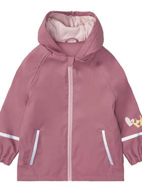 224儿童雨衣春衣秋加0绒PU上衣男GLG女童幼儿园宝宝防水分童体雨