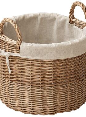 编织脏衣篮储物阳收台浴室杂物整理z纳SHJ箱大置物aka日式风布艺