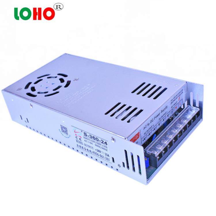 24V15A开关电源变压器28V26V24V360W直流led展柜照明灯条电源