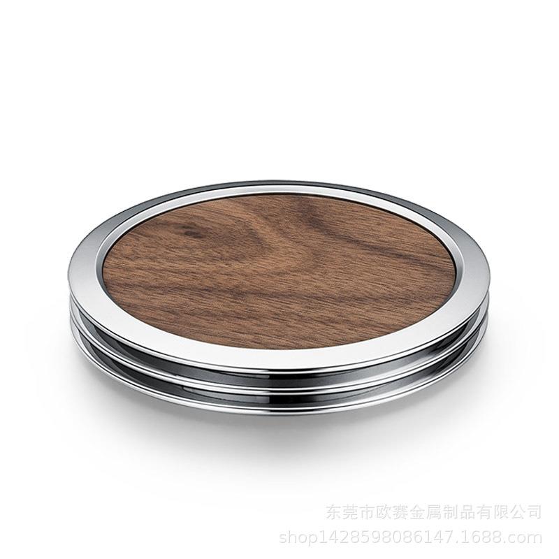黑胡桃木杯垫木质茶杯垫托玻璃杯子垫黑胡桃木杯垫隔热家居
