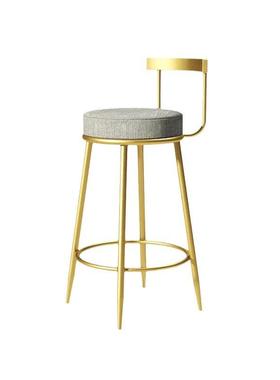 高铁脚子吧台凳家用简椅约高脚凳奶咖啡店68855酒茶吧北欧艺凳靠