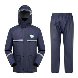 全胶针织布雨衣雨裤分体式外卖骑手钓鱼下地干活专用