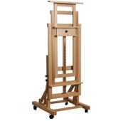 榉木制平立两用画架美术生专用素描油画架子广告落地折叠升降展架