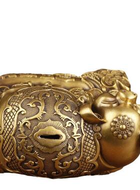 铜猪铜猪富足旺财猪铜储钱罐铜工艺品摆件厂家