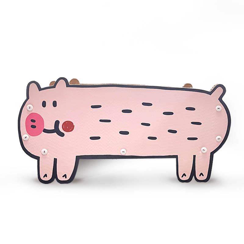 小猪JOON猫抓板睡床粉嫩小猪猫咪磨