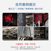 FRP透光石火山岩FRP熔积岩玻璃钢装 饰板岩黑山岩透光岩文化石