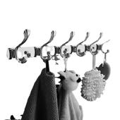 轻奢风挂衣钩不锈钢卧室墙壁衣帽钩壁挂衣服挂钩客厅门后欧式 排钩