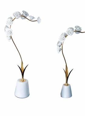 欧式时尚大理石客厅玄关摆件家居样板房书房软装饰品工艺品摆设