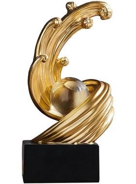 轻奢高档风生水起摆件客厅办公室玄关装饰品电视柜酒柜乔迁礼品男