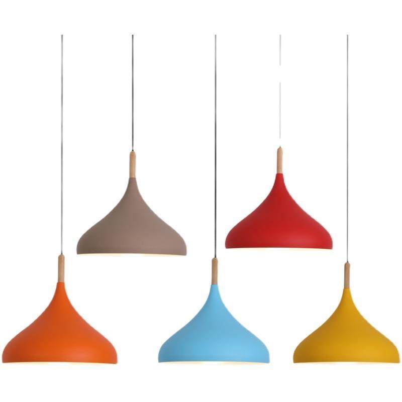 现代简约商用店铺理发店火锅酒吧民宿锅盖铁艺彩色灯罩工业风吊灯,家装灯饰光源,智能吊灯,淘宝优惠券,粉丝福利购,淘宝优惠卷