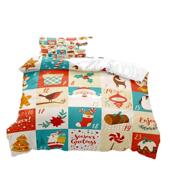 被套床单三件套被套外贸圣诞老人圣诞节系列儿童床品