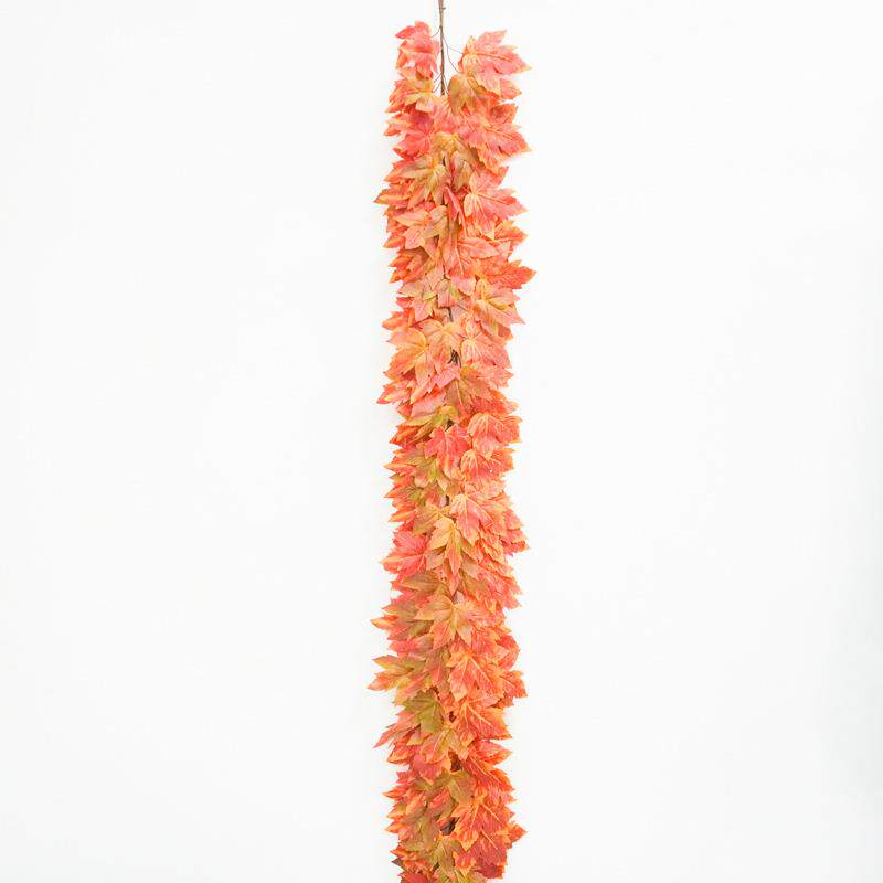 仿真红枫叶藤条室内壁橱藤蔓装饰手工绢花树叶嘉艺美厂家直销