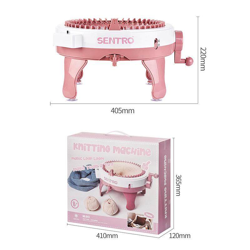 新品新款缝纫编织器儿童大号编织器48针星星圆筒羊毛机编织毛线