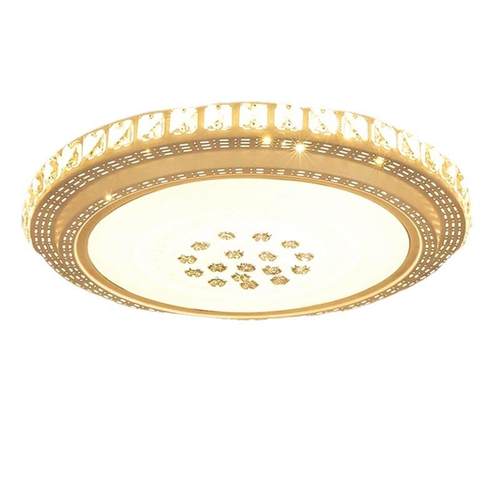 中山厂家客厅大灯吸顶灯水晶圆灯主卧室圆形家用餐厅房间灯具