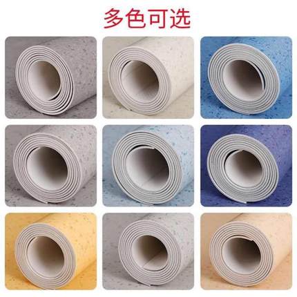2.0PVC实心塑胶地板革工厂车间耐磨纯色加厚防水医院专用地胶地垫