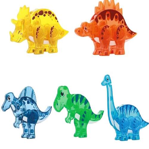 儿童益智拼搭大块磁性恐龙磁力片动物积木玩具散片配件