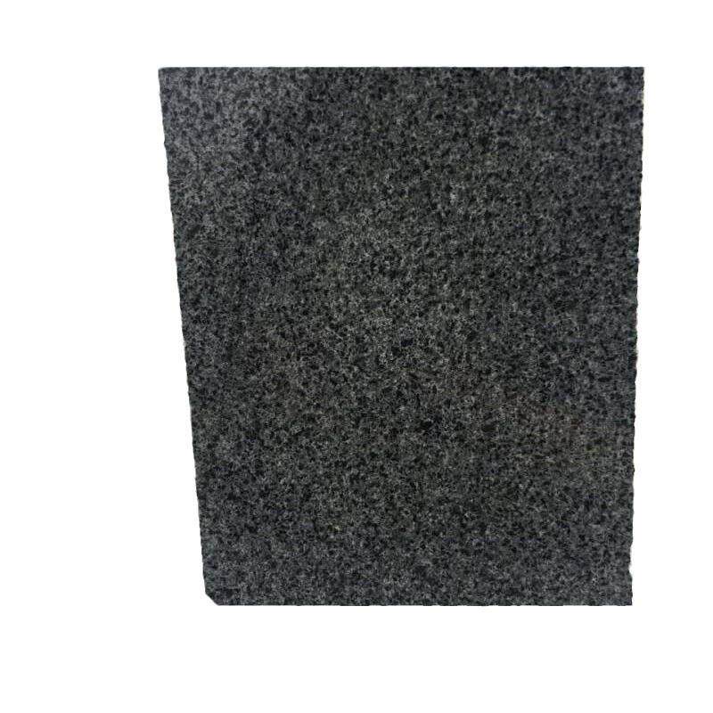 芝麻黑花岗岩火烧板荔枝面户外楼宇外墙干挂板芝麻灰深灰地铺石