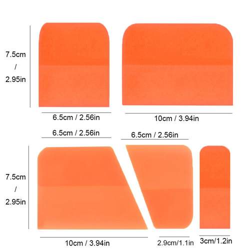 汽车贴膜工具隐形车衣刮板TPU贴膜刮板透明膜施工赶水刮套装工具