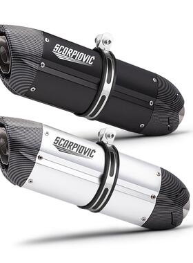 摩托车排气管改装大魔鬼尾段消声器51MM通用赛600250SR321R