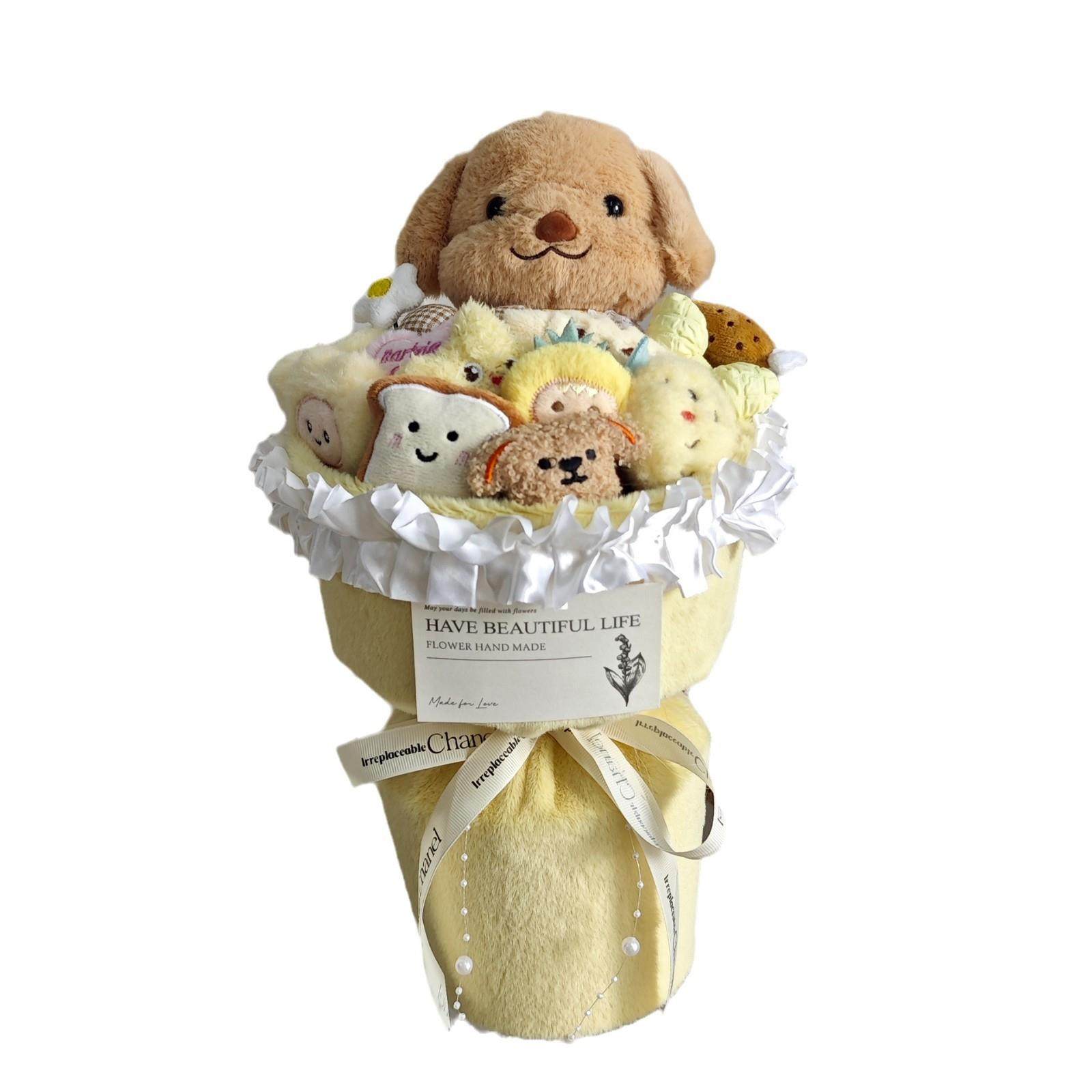 生日礼物送女生贵宾犬小鼻嘎玩偶花束毛绒公仔可爱送闺蜜圣诞礼品,家居饰品,餐桌花艺,淘宝优惠券,粉丝福利购,淘宝优惠卷