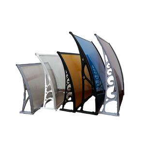 别墅阳台铝合金塑钢支架耐力板板材户外遮雨遮阳窗台透明雨棚