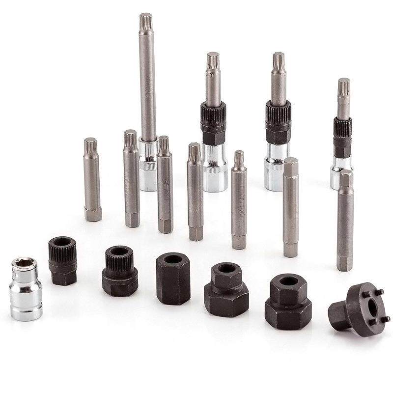 18件套汽车发电机皮带轮拆卸工具电机皮带盘拆装工具组合箱汽修