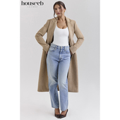 秋冬款 简约时尚 直筒驼色单排扣长款 House 大衣Remi