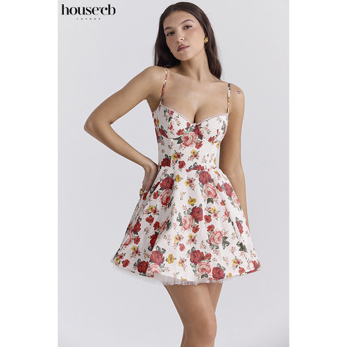 HouseofCB清新甜美玫瑰连衣裙