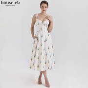 House of CB百搭花卉印花连衣裙