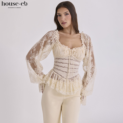 HouseofCB公主风蕾丝上衣