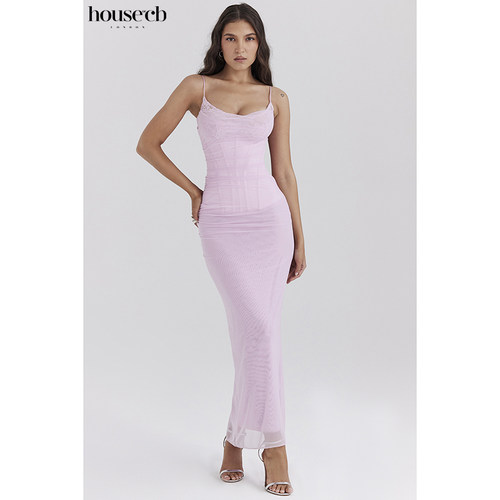 HouseofCB优雅高贵束腰连衣裙