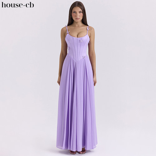 HouseofCB高贵紫紧身连衣裙